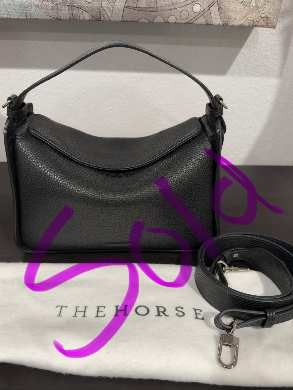 The Horse Black Clementine Bag